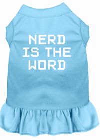 Nerd is the Word Screen Print Dress