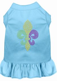 Mardi Gras Fleur De Lis Rhinestone Dress