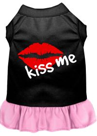 Kiss Me Screen Print Dog Dress