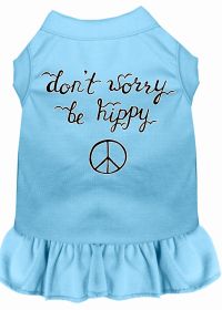 Be Hippy Screen Print Dog Dress