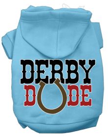 Derby Dude Screen Print Dog Hoodie