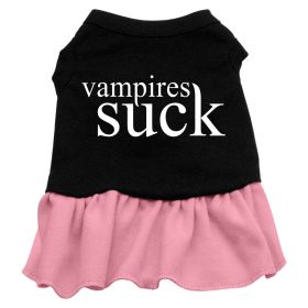 Vampires Suck Screen Print Dress