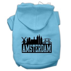 Amsterdam Skyline Screen Print Pet Hoodies