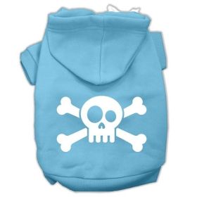 Skull Crossbone Screen Print Pet Hoodies