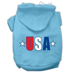 USA Star Screen Print Pet Hoodies