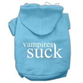 Vampires Suck Screen Print Pet Hoodies