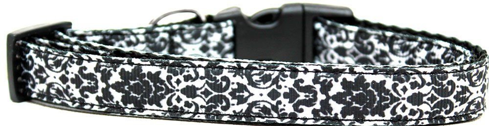 Fancy (Option: Black and White Nylon Ribbon Dog Collar Medium Narrow)