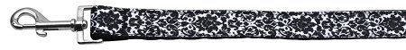 Fancy (Option: Black and White Nylon Ribbon Dog Collars1 wide 6ft Leash)