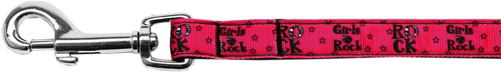 Girls Rock Nylon Ribbon Pet Leash (Option: 5/8 inch wide 4Ft Lsh)