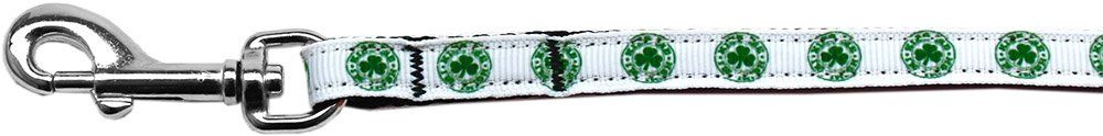 Kiss Me (Option: I'm Irish Nylon Ribbon Pet Leash 3/8 inch wide 6Ft Lsh)