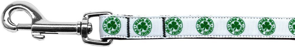 Kiss Me (Option: I'm Irish Nylon Ribbon Pet Leash 5/8 inch wide 4Ft Lsh)