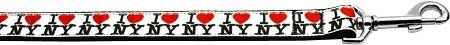 I Heart NY 1 inch wide (Option: 6ft long Leash)