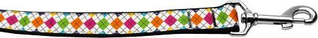 Colorful Argyle Nylon Dog Leash (Option: 3/8 inch wide 6ft Long)
