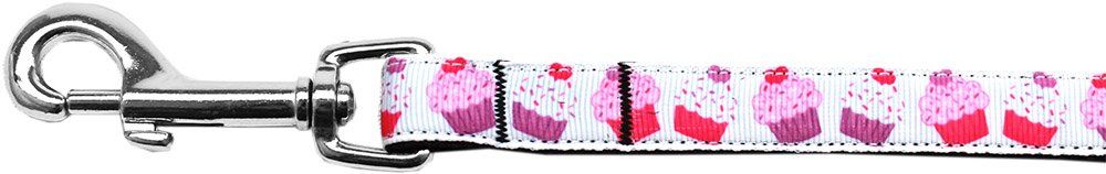 Pink and Purple Cupcakes Nylon Ribbon Pet Leash (Option: 5/8 inch wide 6Ft Lsh)
