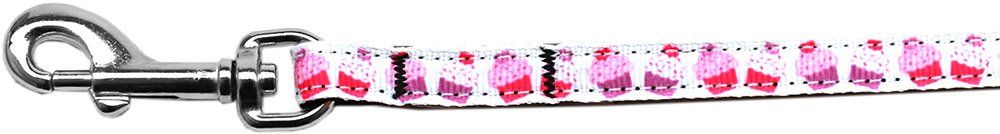 Pink and Purple Cupcakes Nylon Ribbon Pet Leash (Option: 3/8 inch wide 6Ft Lsh)