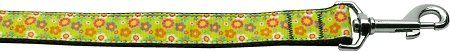 Lime Spring Flowers 1 inch wide (Option: 6ft long Leash)