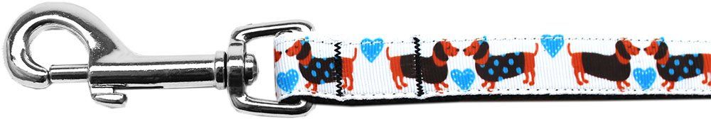 Doxie Love Nylon Ribbon Pet Leash (Option: 5/8 inch wide 6Ft Lsh)