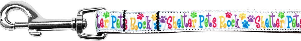 Shelter Pets Rock Nylon Ribbon Pet Leash (Option: 5/8 inch wide 6Ft Lsh)