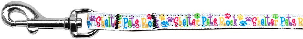 Shelter Pets Rock Nylon Ribbon Pet Leash (Option: 3/8 inch wide 6Ft Lsh)