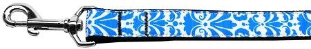 Damask Nylon Dog Leash (Option: 4 Foot Blue)
