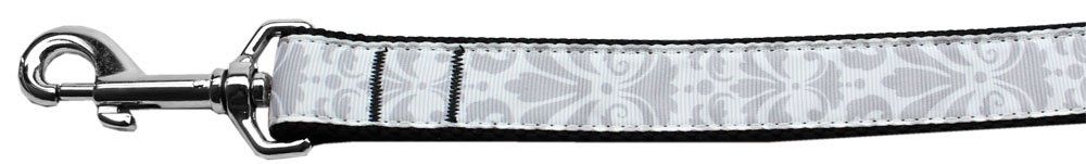 Damask Nylon Dog Leash 1inch wide (Option: 6 Foot Grey)