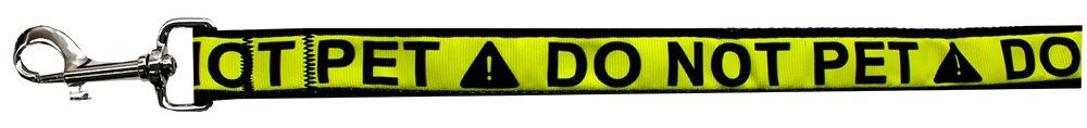 Do Not Pet Caution Tape Nylon Pet Leash (Option: 1in by 6ft)