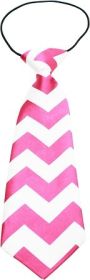 Big Dog Neck Tie Chevron (Option: Bright Pink)