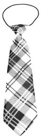 Big Dog Neck Tie Plaid (Option: White)