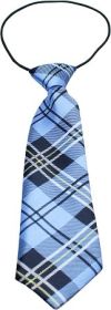 Big Dog Neck Tie Plaid (Option: Blue)