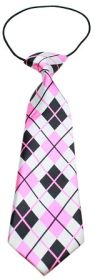 Big Dog Neck Tie (Option: Pink Argyle)