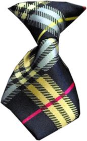 Dog Neck Tie (Option: Plaid Mix)