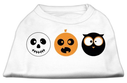 The Spook Trio Screen Print Dog Shirt (Option: White Med)