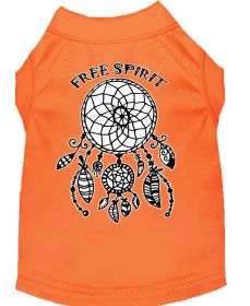 Free Spirit Screen Print Dog Shirt (Option: Orange Med)