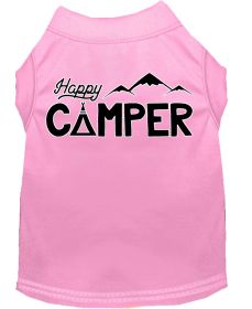 Happy Camper Screen Print Dog Shirt (Option: Light Pink Lg)