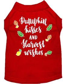 Pumpkin Kisses Screen Print Dog Shirt (Option: Red Lg)