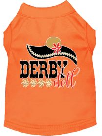 Derby Doll Screen Print Dog Shirt (Option: Orange Med)