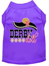 Derby Doll Screen Print Dog Shirt (Option: Purple Sm)