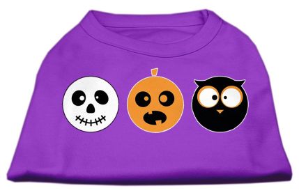 The Spook Trio Screen Print Dog Shirt (Option: Purple Sm)