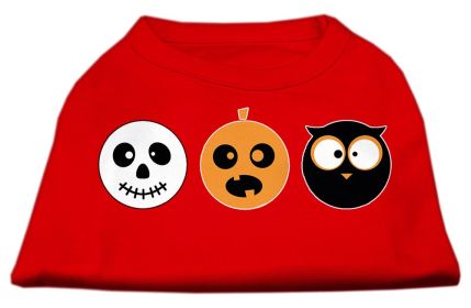 The Spook Trio Screen Print Dog Shirt (Option: Red Sm)