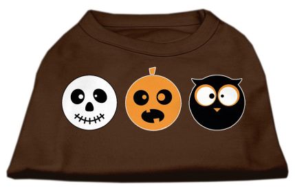 The Spook Trio Screen Print Dog Shirt (Option: Brown XXXL)