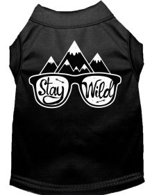 Stay Wild Screen Print Dog Shirt (Option: Black XXXL)