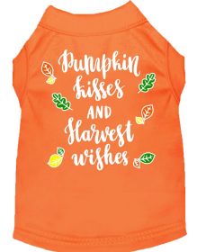Pumpkin Kisses Screen Print Dog Shirt (Option: Orange XXXL)
