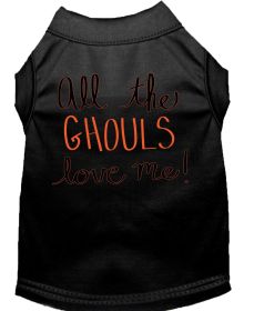 All the Ghouls Screen Print Dog Shirt (Option: Black XXL)