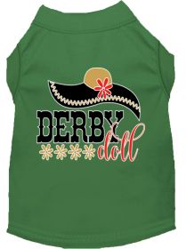 Derby Doll Screen Print Dog Shirt (Option: Green XXXL)