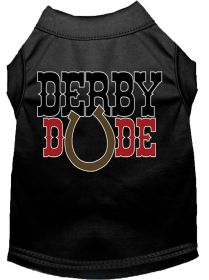 Derby Dude Screen Print Dog Shirt (Option: Black XXXL)