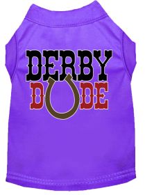 Derby Dude Screen Print Dog Shirt (Option: Purple XXXL)