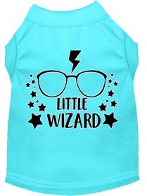 Little Wizard Screen Print Dog Shirt (Option: Aqua XXXL)
