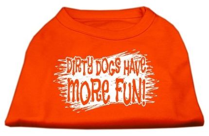 Dirty Dogs Screen Print Shirt (Option: Orange XXXL)