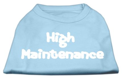 High Maintenance Screen Print Shirts (Option: Baby Blue XS)