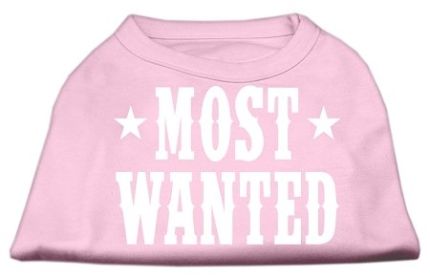 Most Wanted Screen Print Shirt (Option: Light Pink XXXL)